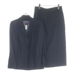 KENZO (ケンゾー) ストライプ セットアップスーツ ジャケット&スカート ネイビー 42のサムネイル