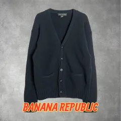BANANA REPUBLIC コットンカーディガン L 黒 27-4-26
