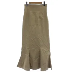 スナイデル SNIDEL マーメイドスカート 0 ベージュ ロング丈 無地 /GG■MU