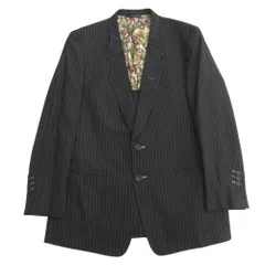美品 PAUL SMITH COLLECTION ポールスミス コレクション テーラード ジャケット ブレザー 裏花柄 背抜き 本切羽 XLX ネイビー メンズ 古着 中古 USED