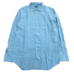 良品 08ss COMME des GARCONS HOMME PLUS コムデギャルソン オムプリュス 製品染め レーヨン シャツ カットソー M 青 ブルー メンズ 古着 中古 USED