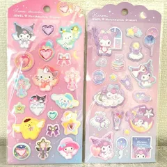サンリオキャラクターズ　ジュエルマシュマロステッカーズ　2種セット