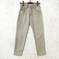 NOMINE ノミネ カットオフ テーパード デニム ジーンズ ストレッチ 切りっぱなし グレー Sサイズ ◎_〇◇☆のサムネイル