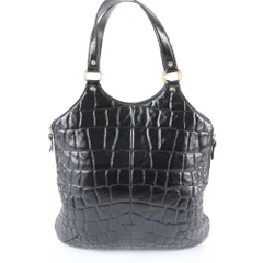 美品 イヴ サンローラン レザー トート バッグ 肩掛け ショルダー ハンド 本革 ブラック 黒 ブランド A4 レディース EWM DV29-2【中古】