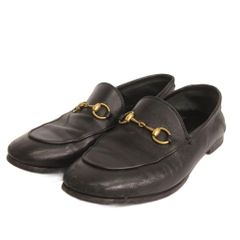 グッチ GUCCI レザー ホースビット ローファー スリッポン 414998 黒