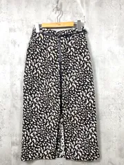 PAGEBOY ページボーイ 定価6490円 レオパードジャガードナロー スカート sizeM/黒 ■■レディース