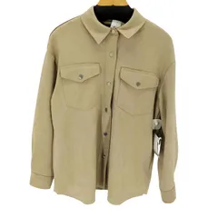 ザラ ZARA スエードライクシャツジャケット レディース import：XS 