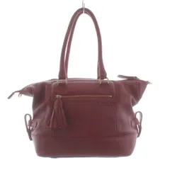 ポティオール POTIOR ハンドバッグ レザー タッセル 赤 レッド /KU