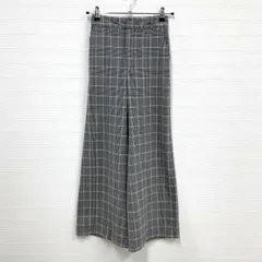 ジーユー GU ボトムス パンツ ワイドパンツ S チェック #RW53