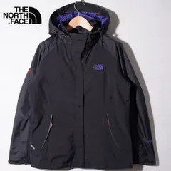 ノースフェイス THE NORTH FACE ゴアテックス GORE-TEX ナイロンジャケット L ブラック パープル サミットシリーズ SUMMITSERIES ロゴ刺繍 マウンテンパーカー ストリート アメカジ テック 古着 G366
