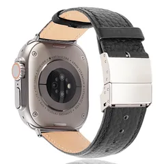 【新品】 [Ｘｒｅｉｓｉ] 2026年新モデル コンパチブル Watch バンドSeries11 46MM 本革マグネット留め具 バンド アップルウォッチ交換ベルト44MM45MM46MM49MMビジネス快適性 通気 手作り長さ調節AppleWatch U 0