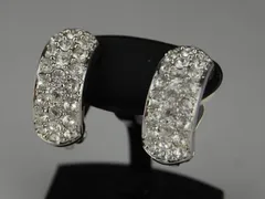 【USED/A】SWAROVSKIスワロフスキー イヤリング パヴェ