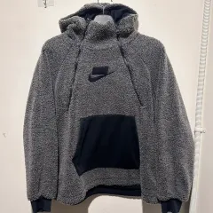 ナイキ フリース フーディー プルオーバー グレー