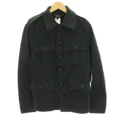 グリーン green カバーオール ジャケット 上着 3 黒 ブラック 長袖 フラップポケット /HN