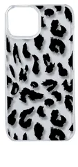 【新品未使用】iPhone14 アイフォン14 クリア ハードケース 豹柄 ヒョウ柄 レオパード （ブラック） スマホケース スマホ 携帯ケース クリアケース