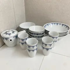 昭和レトロ　ノリタケ ダニューブ（DANUBE）食器セット 急須・湯呑・大皿・中鉢・小鉢 まとめ売りのサムネイル