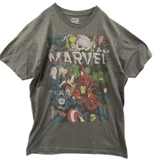 マーベル　Tシャツ　メンズMサイズ　アベンジャーズ　公式　キャラ集合【3141】