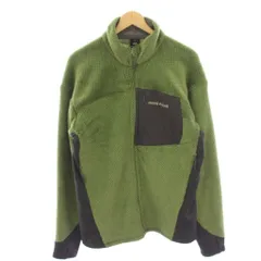 モンベル Montbell クリマエアジャケット フリースジャケット 切替 L 緑 グリーン 1106386 /HN