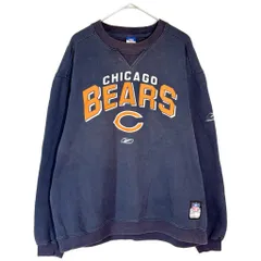 Reebok リーボック NFL シカゴ・ベアーズ スウェット プロチーム アメフト ネイビー(メンズ L)中古 古着 X9336