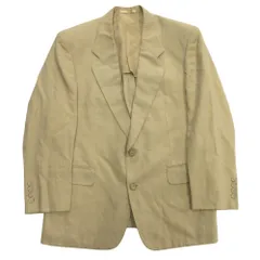 良品 Christian Dior MONSIEUR クリスチャンディオールムッシュ 90's テーラード ジャケット ブレザー ヴィンテージ ベージュ メンズ 古着 中古 USED