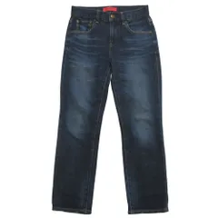 美品 RED CARD レッドカード デニム パンツ ジーンズ スリム ストレッチ ダメージ加工 W21 インディゴ レディース 古着 中古 USED