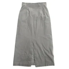 良品 GALERIE VIE ギャルリーヴィー コットンコーデュロイ Iライン スカート ロング スリット 34 青 ブルー レディース 古着 中古 USED