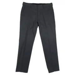 美品 J.CREW ジェイクルー MOON社製生地 ノータックパンツ トラウザー テーパードシルエット W31 ダークグレー メンズ 古着 中古 USEDのサムネイル