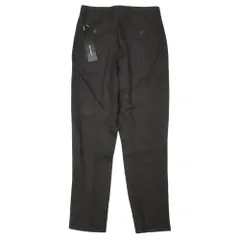 未使用 DOLCE&GABBANA ドルチェ＆ガッバーナ リネン テーパード パンツ ワイド ボトムス センタープレス 48 ブラック メンズ 古着 中古 USEDのサムネイル