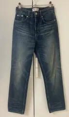 ザラ ストレート ワイド デニム ジーンズ パンツ ウエスト 34