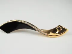 【USED/訳あり】PIERRE BALMAINバルマン ウェーブ BK/GLD　 ブローチのサムネイル