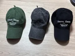 LYNN麻ボールキャップ 3種 (グリーン、チャコール、ブラック)