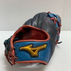 Mizuno ISAI 軟式用 グローブ ブルー オレンジ - メルカリ