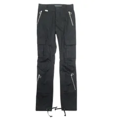 良品 KRISVANASSCHE クリスヴァンアッシュ コットン×カシミヤ ストライプ カーゴパンツ スラックス 44 黒 ブラック メンズ 古着 中古 USEDのサムネイル