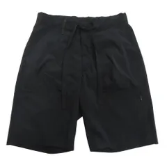 美品 ATTACHMENT アタッチメント ストレッチ タフタ ショート パンツ ハーフ ショーツ 1 黒 ブラック メンズ 古着 中古 USED