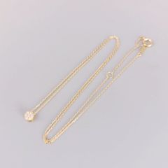 ダイヤモンド石付き18金ネックレス 1、5g訳あり - メルカリ