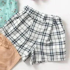 《新品》Seraph ショートパンツ 80～120㎝ 子供服 ショート丈 チェック S323035