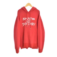 ジュエティ jouetie スラッシャー THRASHER SKATE AND DESTROY HOODIE スケート&デストロイ フーディー パーカー M 赤 レッド