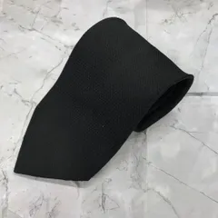 ディーケーエヌワイ　ネクタイ　黒　細かい織り目柄　灰色　絹【n1957