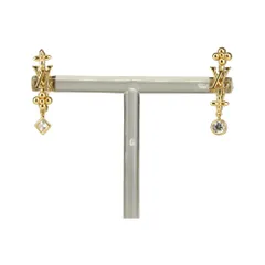 LOUIS VUITTON ルイヴィトン M01257 ピアス LVインザスカイ アクセサリー LVイニシャル ゴールド ファッションジュエリー ストーン付き モノグラムフラワー
