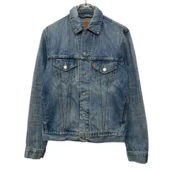 Levi's デニムジャケット S ブルー リーバイス ボタン 胸ポケット アメカジ デニム アウター ジージャン カジュアル 春秋物 a804-5753