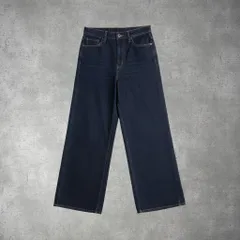 UNIQLO ユニクロ ワイドストレート デニムパンツ ジーンズ カジュアル 人気 48-6-80