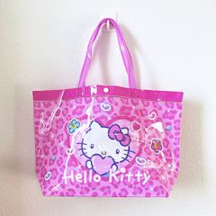 Hello Kitty クリアトートバッグ ピンク 平成レトロ - メルカリ
