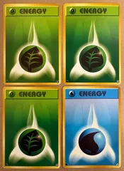 イントロパックの草エネルギー4.8.15(フシギダネマーク)＆水エネルギー20(ゼニガメマーク) ポケモンカード旧裏まとめセット