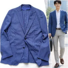 未使用【春夏】THE SUIT COMPANY  サマージャケット 洗える COOLMAX 170cm-4Drop 青【新社会人のビジカジを成功に導く一着】アンコン　クールマックス　フレッシャーズ スーツカンパニー 紺 170 3640000