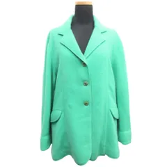 良品 STRIKING ストライキング カシミヤ テーラード ジャケット ブレザー ヴィンテージ ビンテージ 大きいサイズ XL 緑 グリーン レディース 古着 中古 USED