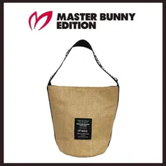 新品未使用 MASTER BUNNY EDITION(マスターバニーエディション) ラフィア調 カートバッグ ベージュ系のサムネイル