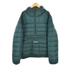 シュプリーム SUPREME 25FW Micro Down Half Zip Hooded ダウンジャケット ハーフジップ S 緑 グリーン