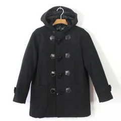 63【美品】EAST BOY イーストボーイ ダッフルコート 9 M グレー 中綿キルト裏地 スクールコート 通学 制服 女子中高生