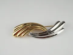 【USED/AB】PIERREBALMAINピエールバルマン GLD/SV コンビ ブローチのサムネイル