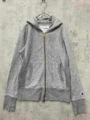 Champion チャンピオン 袖ワンポイント ジップアップ パーカー sizeM/グレー ■■ レディース
